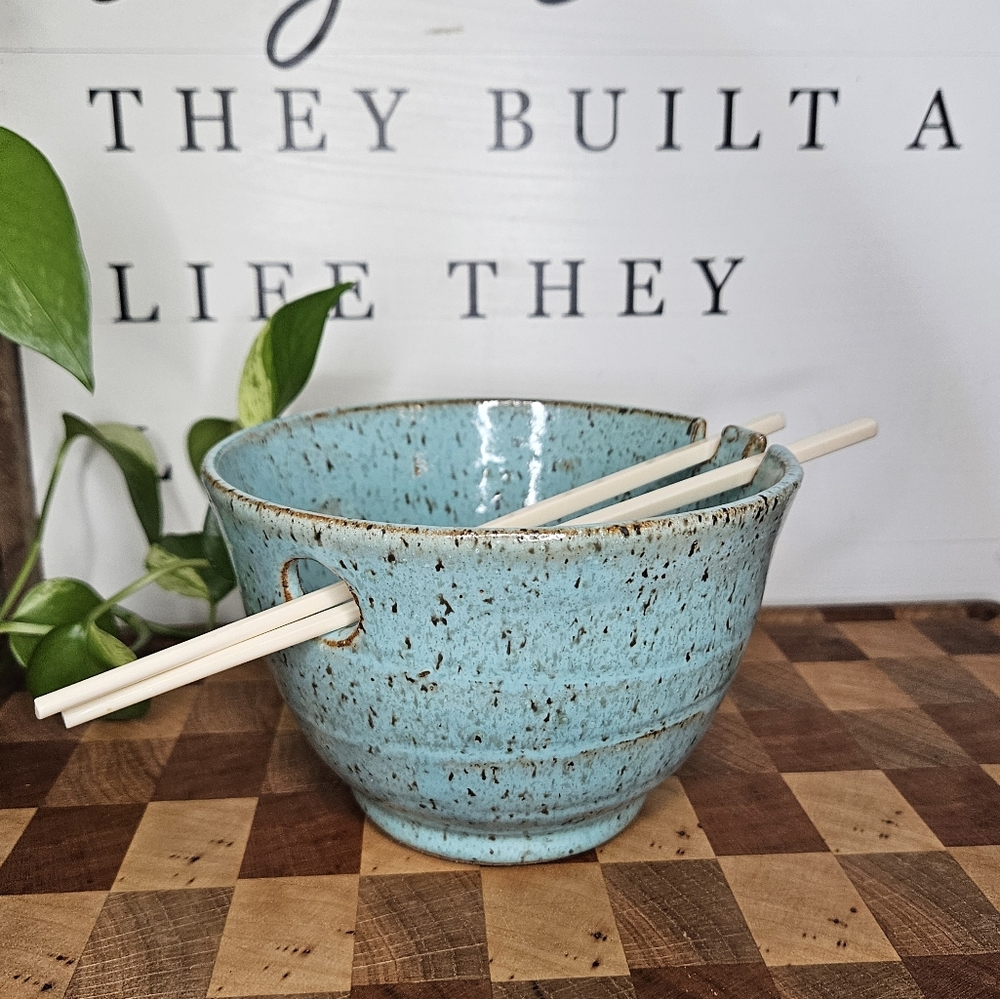 Noodle Bowl Stoneware Clay - Earth Tones